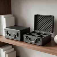 Graded Card Storage Box Large Capacity Slab Card Carrying Case Portable Aluminum Card Storage Enclosure for Hobbyists, Professional Participants