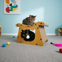 Cat Scratcher Wear-Resistant Cat Scratcher House 2 in 1 Pet Accessory for Cats