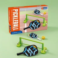 Tabletop Net Game with Paddles Compact Mini Indoor Racket Game Pong Set Two-Player Tabletop Indoor Racket Game Pong Set for Beginners, Young Children