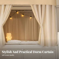 Bunk Bed Curtain Set Blackout Dormitory Supply Dustproof for Students, Teenagers