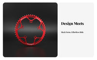 Folding Bike Chainring High-Strength Aluminum Alloy CNC Single Chainring 130 BCD Chainwheel Lightweight Design Anodized Finish