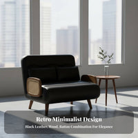 Foldable Armless Single Sleeper Chair Space-Saving Sofa Bed 2-in-1 Design transformable Couch Vintage Aesthetic for Apartment Dwellers, Overnight Guests, Students, Small Spaces, Living Room, Office