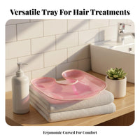 Shoulder Rest Perm Tray Prevents Spills Hair Perm Neck Tray Clothes Protector Salon Shoulder Guard for Hairdressers, Home DIY Users, Barbershop