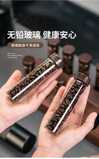 咖啡豆分装试管单次保存收纳试管展示瓶茶叶药材闻香瓶存储密封瓶.