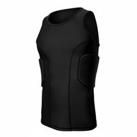 Basketball Shielded Vest Shock Absorbing Padded Compression Breathable EVA Padded Tank Top Training