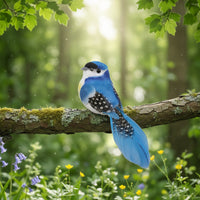 8 Pieces Compact Size Clip-Attached Fake Bird Lightweight Feather Bird Ornament Reusable for Christmas Tree