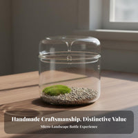 Glass Micro-Landscape Bottle Versatile Micro Landscape Bottle Great Gift Glass Terrarium Jar for Plant Lovers, DIY Enthusiasts, Bedroom, Office, Study
