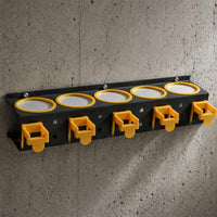 5 Hole Bottle Holder Iron Polish Bottle Holder Space Saving for Garage