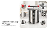 Perforated Basket Screw Press Juicer Cylindrical Vegetable Press Removable Parts Manual Juicer Compact
