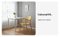 Stackable Design Molded Plastic Chair Integrated Armrests Molded Plastic Armchair Minimalist Design Household Furniture Easy to Clean for Interior Designers, Event Planners, Restaurant, Dining Room, Kitchen, Balcony