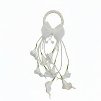 Elegant White Calla Lily Hand Floral Arrangement Long Lasting Calla Lily Bridal Floral Arrangement Realistic Look Ready to Use for Brides, Photo Photography