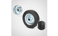 Trailer Jack Wheel Replacement Solid Rubber Trailer Jack Wheel Heavy Duty Treaded for Mechanics, Roadside Maintenance