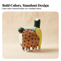 Polka-Spotted Decorative Cat Figurine Cat Figurine