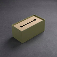 Iron Tissue Box Holder for Home Office and Living Room, Matte Metal Desk Organizer, Rectangular Tissue Box Napkin Dispenser, Steel Tissue Case
