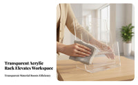 Files Rack   Construction Acrylic Brochure Stand   Edges Acrylic Brochure Holder for Lobby, Commerce Show