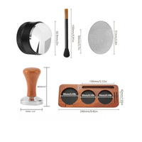 5 Pieces Espresso Accessories with Tools Anti-Slip Espresso Pressing Station Low-Clutter Holder for Home Baristas, Kitchen Countertops