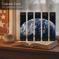 Translucent Frosted Bookmark Set - Universe, Moon, Stars, Clouds, and Landscape Designs