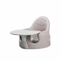 Spine Support Baby Learn-to-Sit Helper Ergonomic Design Multifunctional Baby Floor Seat Safety Belt Infant Feeding Chair with Tray Washable for Infants, Toddlers