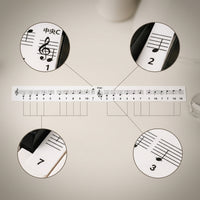 Piano Keyboard Stickers for 61/88-Key Electronic Pianos, Musical Note Decals for Learning and Practice