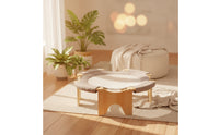 Cat Hammock with Wooden Frame Elevated Cat Hammock Easy to Hygienic Pet Resting Area for Cats, Floor