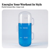 Transparent Portable Training Weight Bag Foldable Cylindrical Exercise Water Bag