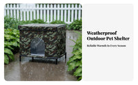 Outdoor Cat Shelter Windproof Weatherproof Stray Cat Shelter Waterproof Pet Kennel Long-Lasting Creature Housing