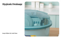 Covered Dish Drying Box particleprotective barrier Cover Covered Dish Drainer Draining Function