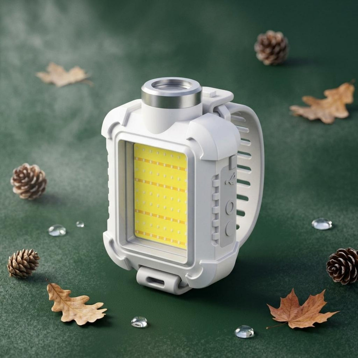 Type-C Charging Rechargeable COB Headlamp Multi-Mode Elastic Strap Headlamp SOS Alert Led Head Light Compact for Camping, Cycling