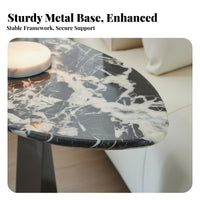 Minimalist aesthetic Irregular Stsingle Top Table Modern Design Living Room Furniture Creative Shape Accent Piece space-saving Size for Homeowners, Apartment Dwellers, Bedroom, Small Spaces, Reception Area, Office
