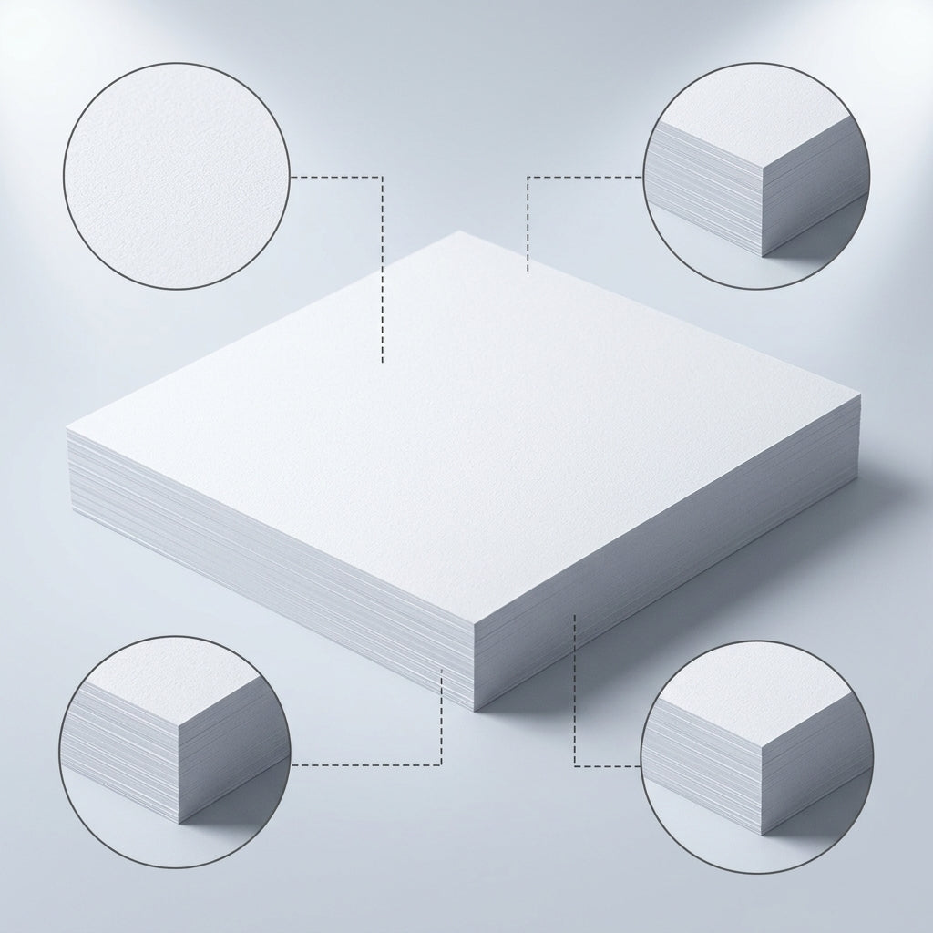 Guding 300g Dutch White Cardboard for Children's Drawing and Marker Pens, 4K Hard Card Stock