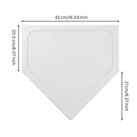 Baseball Home Plate Portable Softball Home Plate Throw down Base for Coaches, Students, School Fields