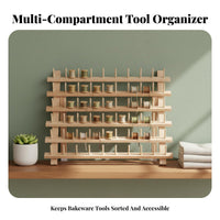 Icing piping tip Holder Easy reach Storage countertop storage rack Top Handle for Craft Room