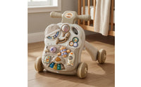 Adjustable-Speed Baby Learning Stroller Four-Wheel Base Push Stroller Toy Triangular Support Walking Coach Molded Details for Young Children