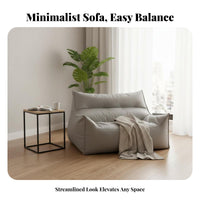 Comfortable Bean Bag Couch Modern Design Floor Sofa Plush-Feel Fabric Lounge Seating No Assembly Required for Apartment Dwellers, Young Adults, Living Room, Bedroom, studying, Gaming