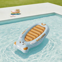 Easy to Inflate Surfboard Buoyant Aid with Handles Padded Inflatable Surfboard Lightweight Pool Buoyant Aid Portable for Children