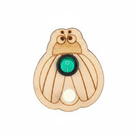 LED Lights Wooden Busy Board Hands-On Learning Educational Busy Cube Polished Wood Fine Movement Skills Toy Burr-Burr-Less for Boys
