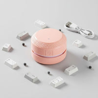Mini Desktop Vacuum Cleaner USB USB-Powered Portable Keyboard Cleaner Lightweight Tabletop Dust Sweeper for Office Workers, Students, Car