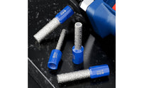4 Pieces Dry Drilling Hole Saw with M10 Interface Vacuum Brazed Diamond Hole Saw Fast Cutting Diamond Drill Bit High Hardness for Tilers, Diyers, Tile Installation, Bathroom Renovation