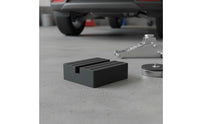 4 Pieces Compression Resistant Rubber Lifting Pad Pressure Resistance Car Lift Pad Safeguarding Rubber Lift Block Anti-Slip for Electric Vehicle Owners, Tire Change, Garage
