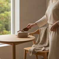 Ceramic Butter Dish with Lid Elegant Tableware Artisanal for Breakfast Table