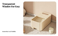 Airtight Seal Rice Storage Container Sliding Lid Rice Bin Food Grade Material for Kitchen, Pantry