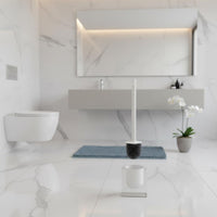 Floor Standing Toilet Brush Set Ventilated Holder Standing Toilet Brush