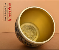 Baifu Copper Jar Pure Brass Rice Jar Decoration Home Wealth Display Cornucopia Small Copper Jar Money Bank