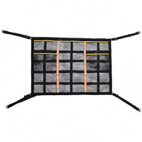 Car Ceiling Storage Net Mesh Car Ceiling Cargo Net Overhead Cargo Organizer Adjustable Overhead Storage Organizer Space-Saving