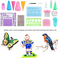 Handmade Paper Quilling Tool Set, 3-in-1 Paper Art Quilling Set for Greeting Cards, Scrapbook Decorations