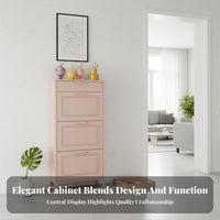 Ultra-Thin Design Slim Shoe Cabinet Space-Saving Tip-out Shoe Cabinet Fully Assembled Long-Lasting Construction for Apartment Dwellers, Homeowners, Families, Hallway, Living Room, Bedroom, Closet