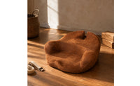 Meditation Seat Cushion Faux Leather Seat Cushion with Backrest Easy to Clean Sitting Support