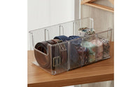 Belt Storage Box Versatile Acrylic Belt Holder Space Saving Clear Divided Organizer for Closet