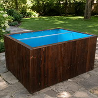 PVC Fish Pond, Foldable Fish Pond, Outdoor Fish Farming Pool, For Koi, Ornamental Fish, 1.5m, Blue