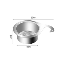 Perforated Swan Sink Strainer Basket Space-Saving Swan Drain Basket Compact Hanging Sink Colander Long-Lasting